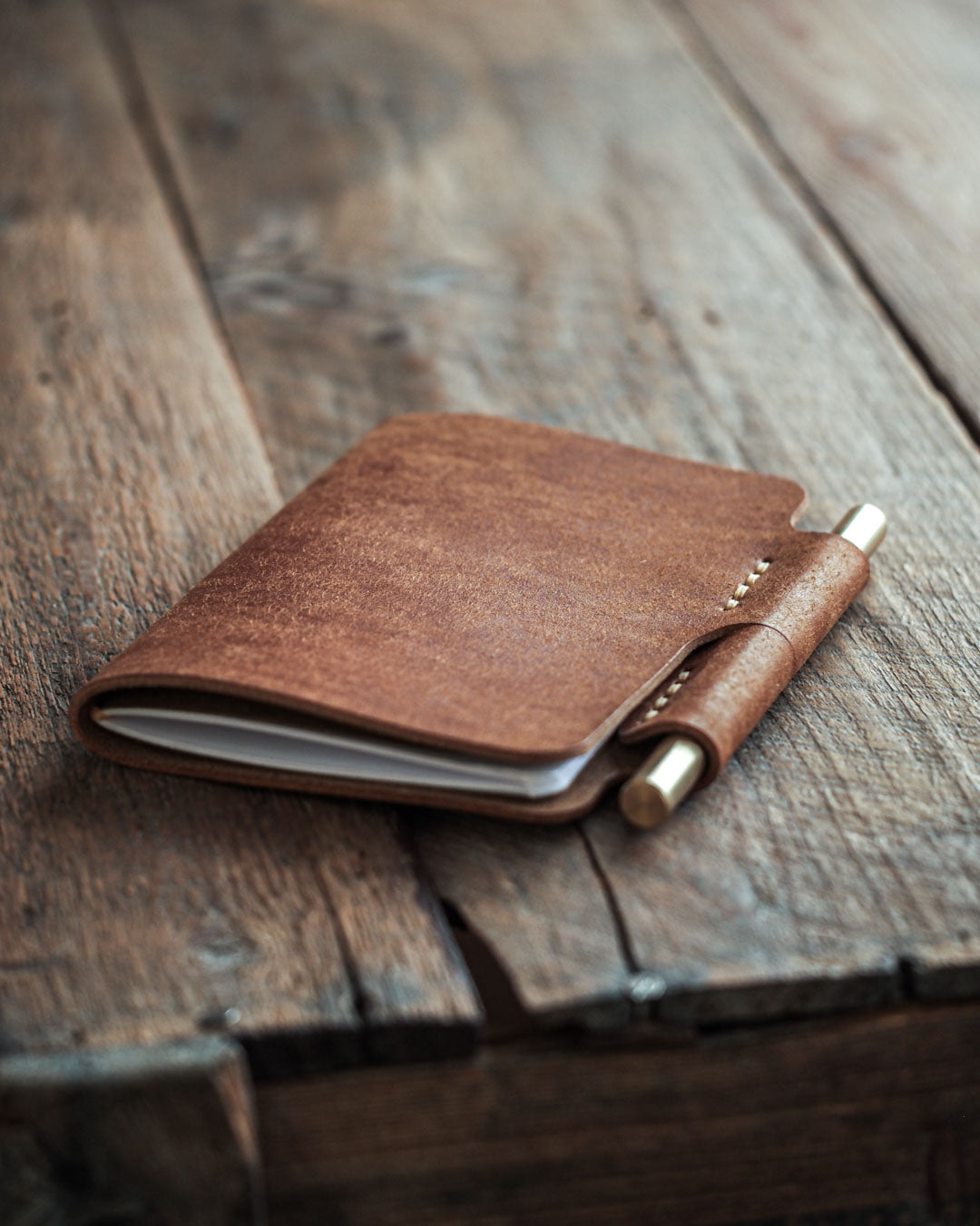 Luava handmade leather journal notebook cover sketchbook cover. Vegetable tanned full grain leather. made in Finland.